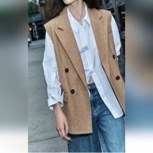 ZARA NWT DOUBLE BREASTED VEST